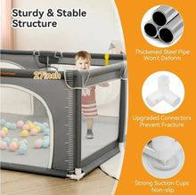 Load image into Gallery viewer, Comomy Baby Playpen/Gray (new open box)
