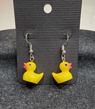 Load image into Gallery viewer, Dangle Rubber Ducky Earrings
