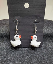 Load image into Gallery viewer, Dangle Rubber Ducky Earrings
